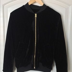 FOREVER 21 Velvet bomber jacket NWOT